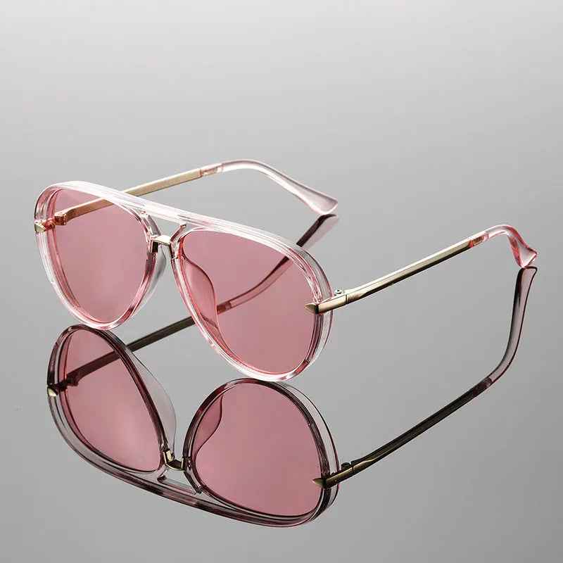 Men's Aviator Sunglasses - Stylish and Durable Pink