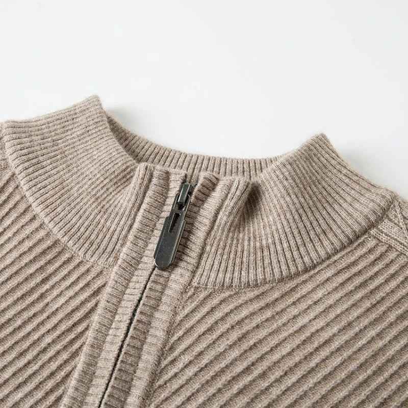 Men's Wool Sweater Lime Green Winter Black