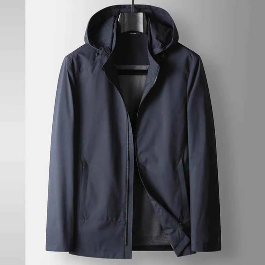 Men's Lightweight Shell Jacket for All-Weather Protection Blue