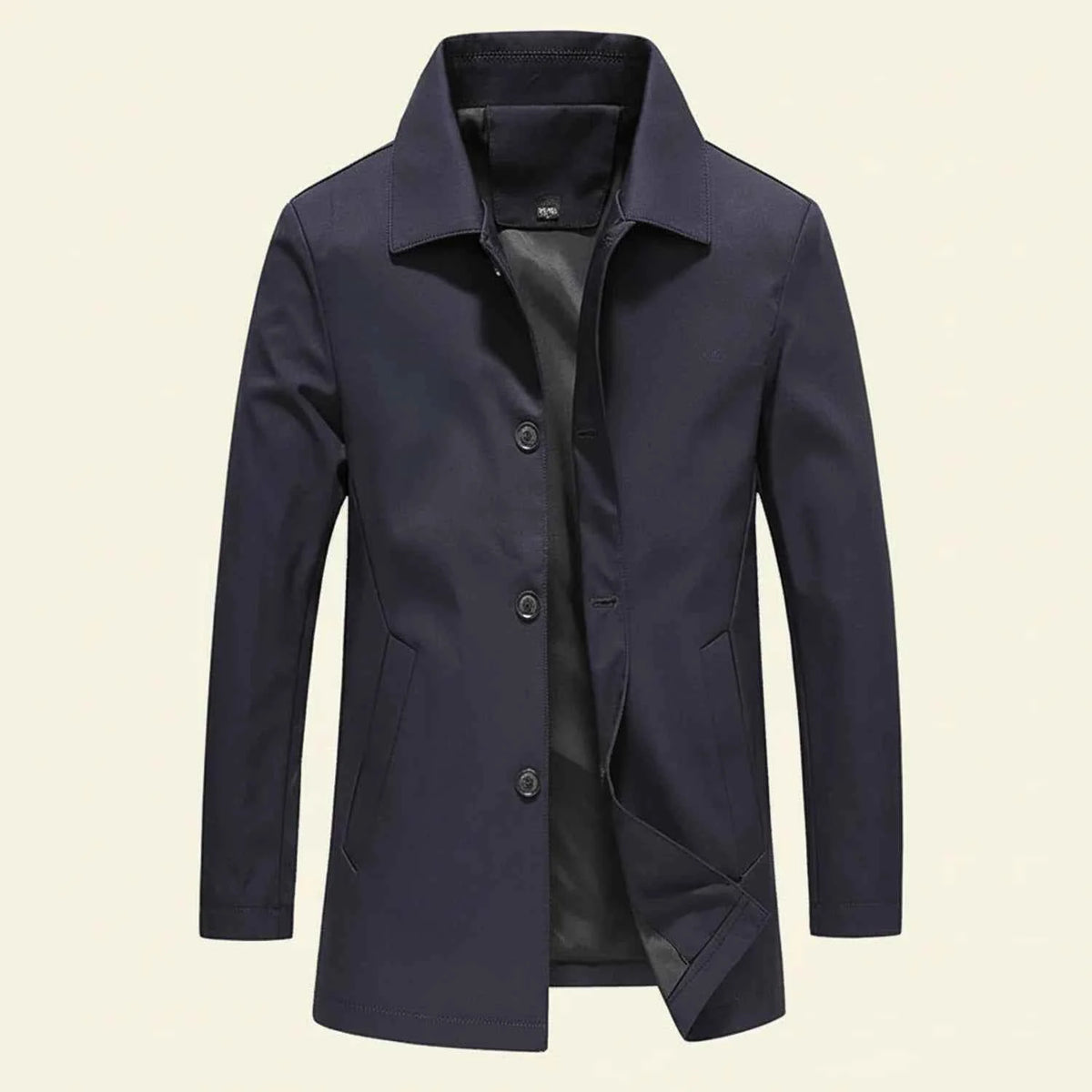 Men's Coat Pockets Black Winter Blue Blue