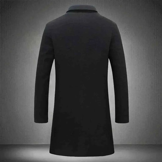 Men's Tailored Longline Wool Overcoat