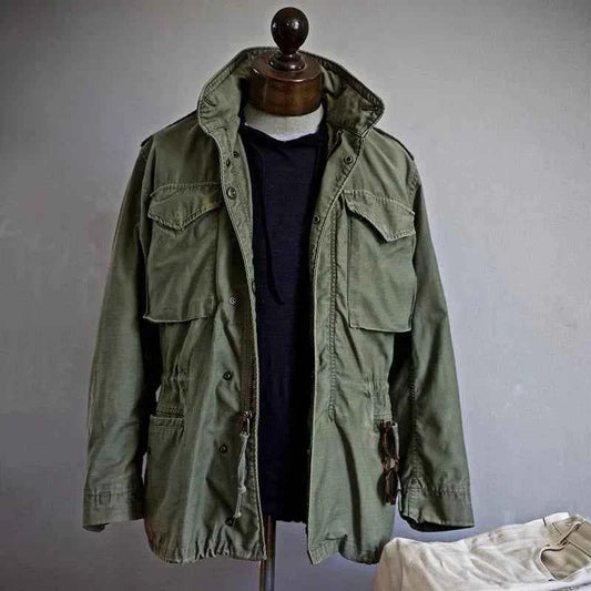 Men's Zip-up Black Jacket Winter Essential Outerwear Collection