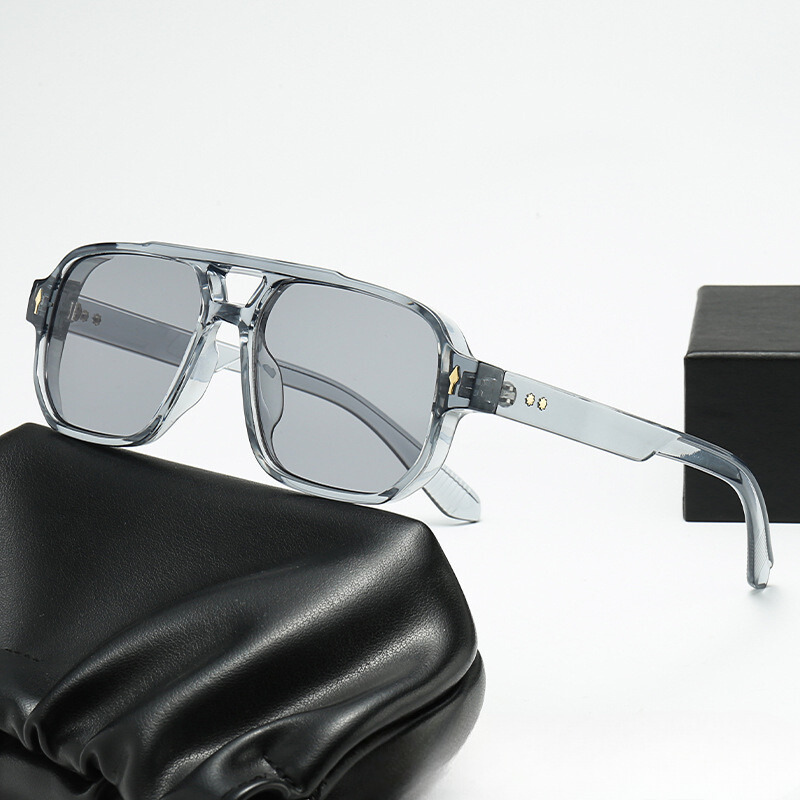 Polarized Horizon Sunglasses for UV Protection Black Gray Gray