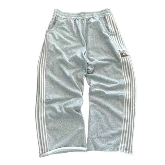 Y2K Retro Stripe Baggy Jogging Pants – Unisex Harajuku Streetwear
