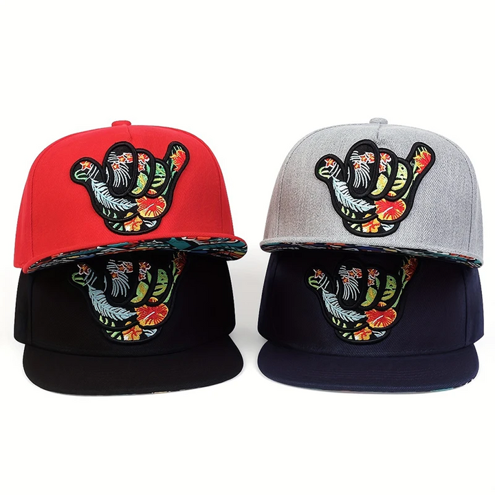 Relaxed Aloha Cap with Hang Loose Design