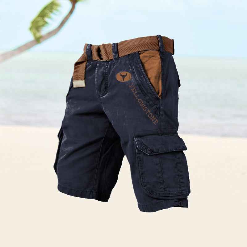 Logan | Versatile Cargo Shorts for Comfort and Style Marine Blue