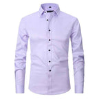 Men's Wrinkle-Free Stretch Shirt Light Purple