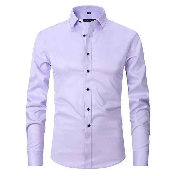 Men's Wrinkle-Free Stretch Shirt Light Purple