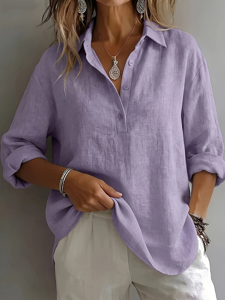 Women's Relaxed Collared Blouse