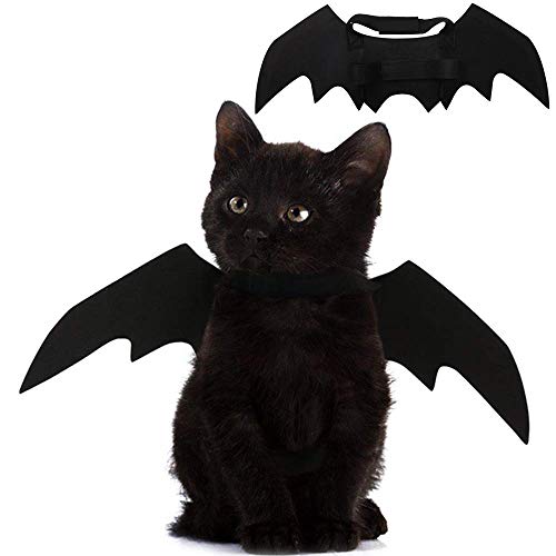 Halloween's Bat Wings Costume Accessory for Cats and Small Dogs Black