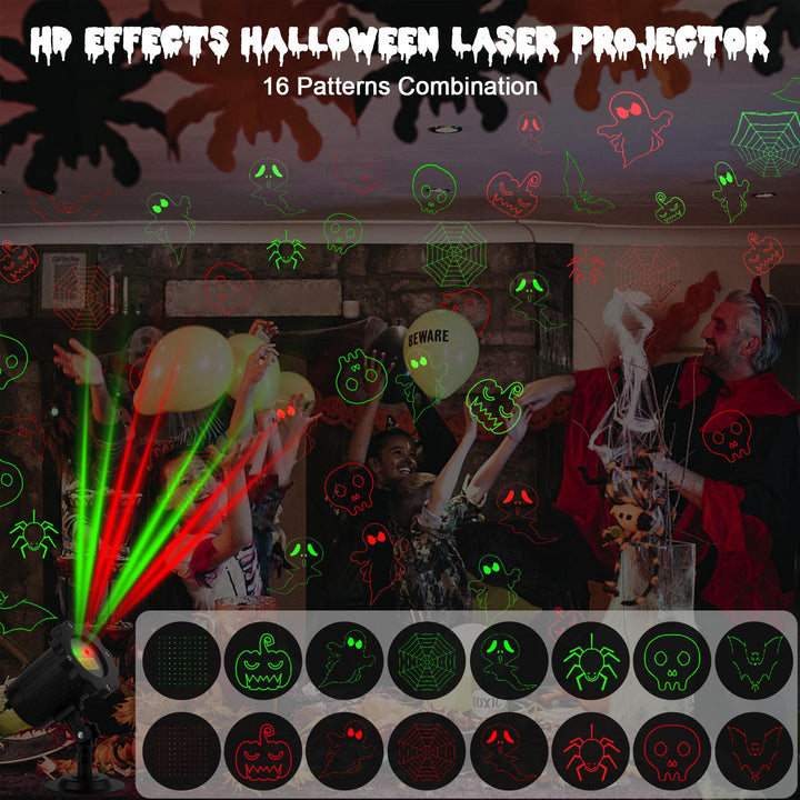 Halloween's Outdoor Laser Projector with Remote Control for Displays