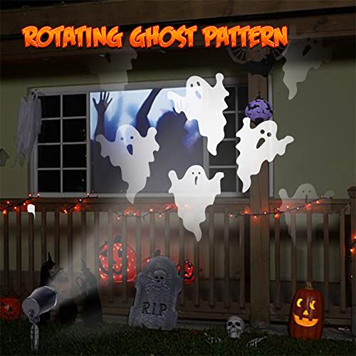 Halloween's Ghost Projector with 360-Degree Rotation and Tilt