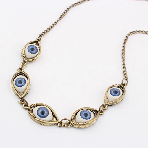 Protective Evil Eye Necklace Gold