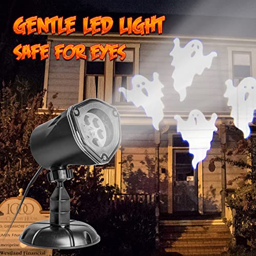 Halloween's Ghost Projector with 360-Degree Rotation and Tilt