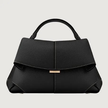 Versatile Two-Way Handbag for Stylish Convenience Black