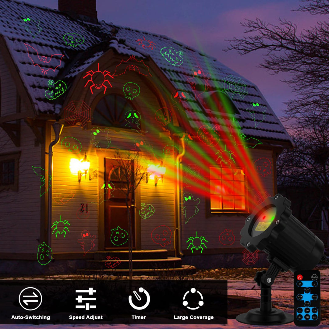 Halloween's Outdoor Laser Projector with Remote Control for Displays