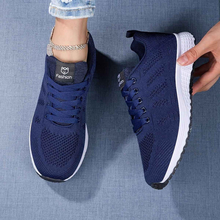 Women's Casual Knit Walking Sneakers with Lacing