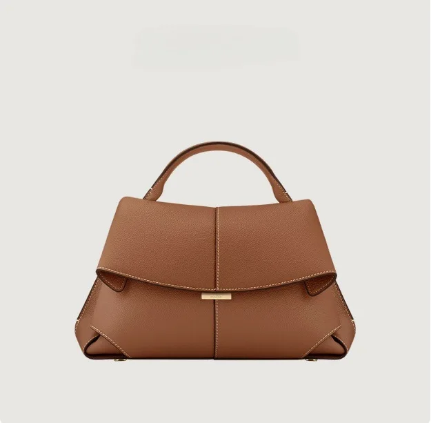 Versatile Two-Way Handbag for Stylish Convenience Light Brown
