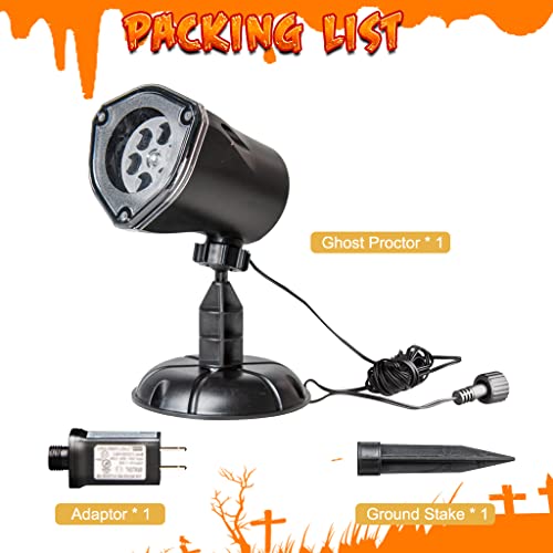 Halloween's Ghost Projector with 360-Degree Rotation and Tilt