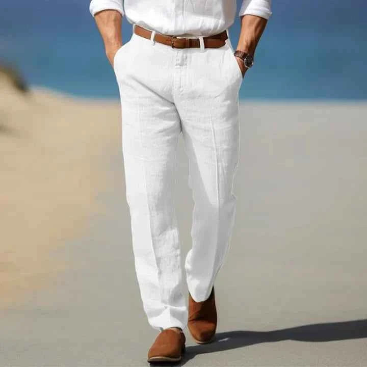 Men's Relaxed Fit Pants White