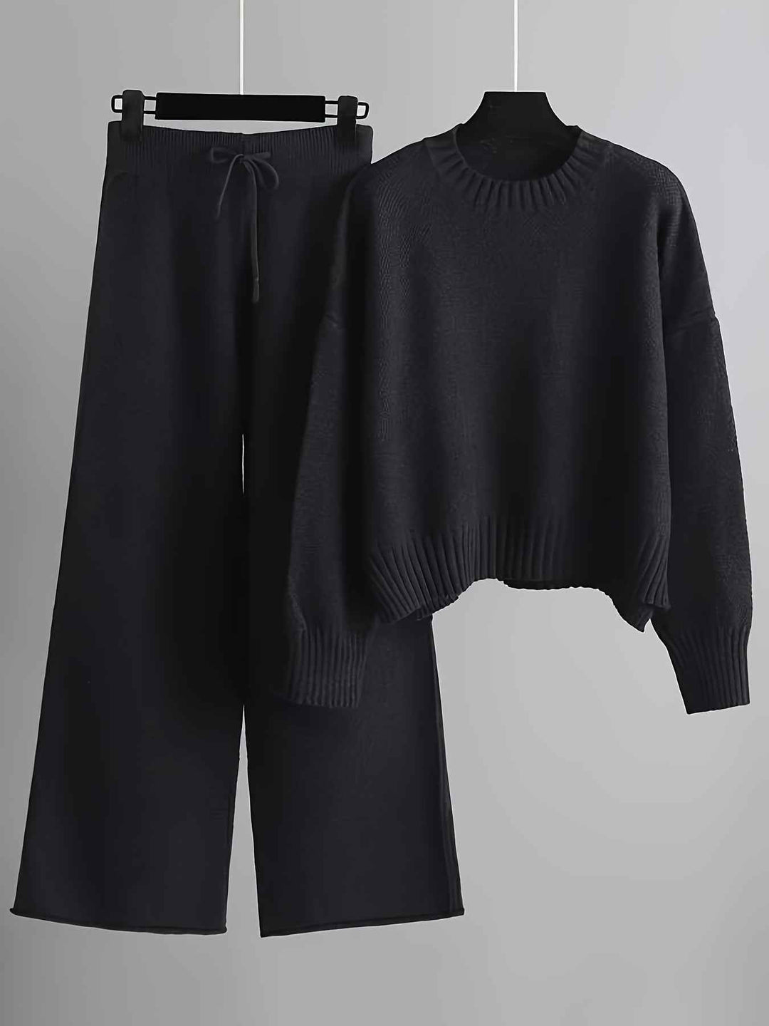 Women's Classic Casual Lounge Set Black