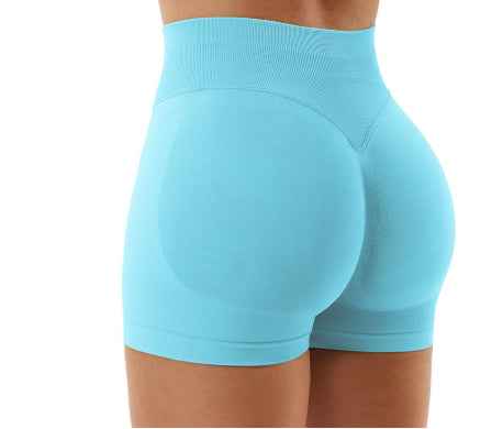 Women's High Waist Seamless Yoga Shorts for Sports and Fitness