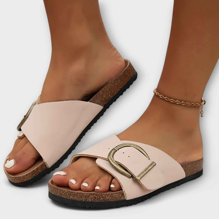 Joanna | Stylish Comfort Sandals Creme