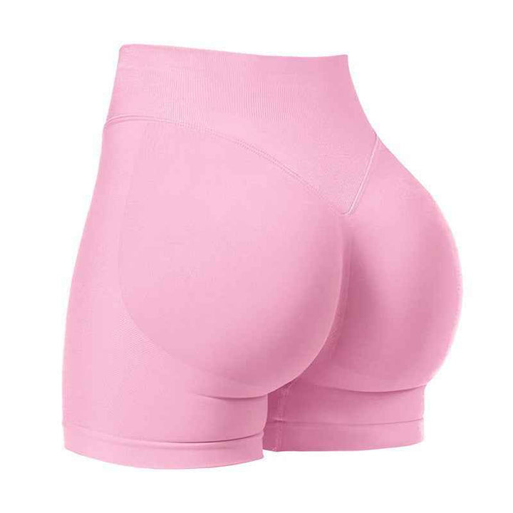 Women's High Waist Seamless Yoga Shorts for Sports and Fitness