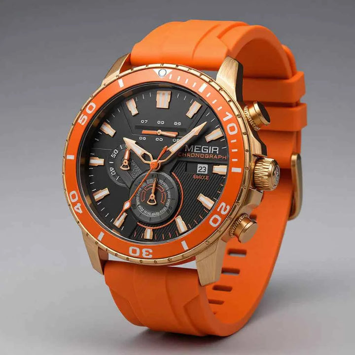 Chronomaster Luxury Timepiece Neon Orange