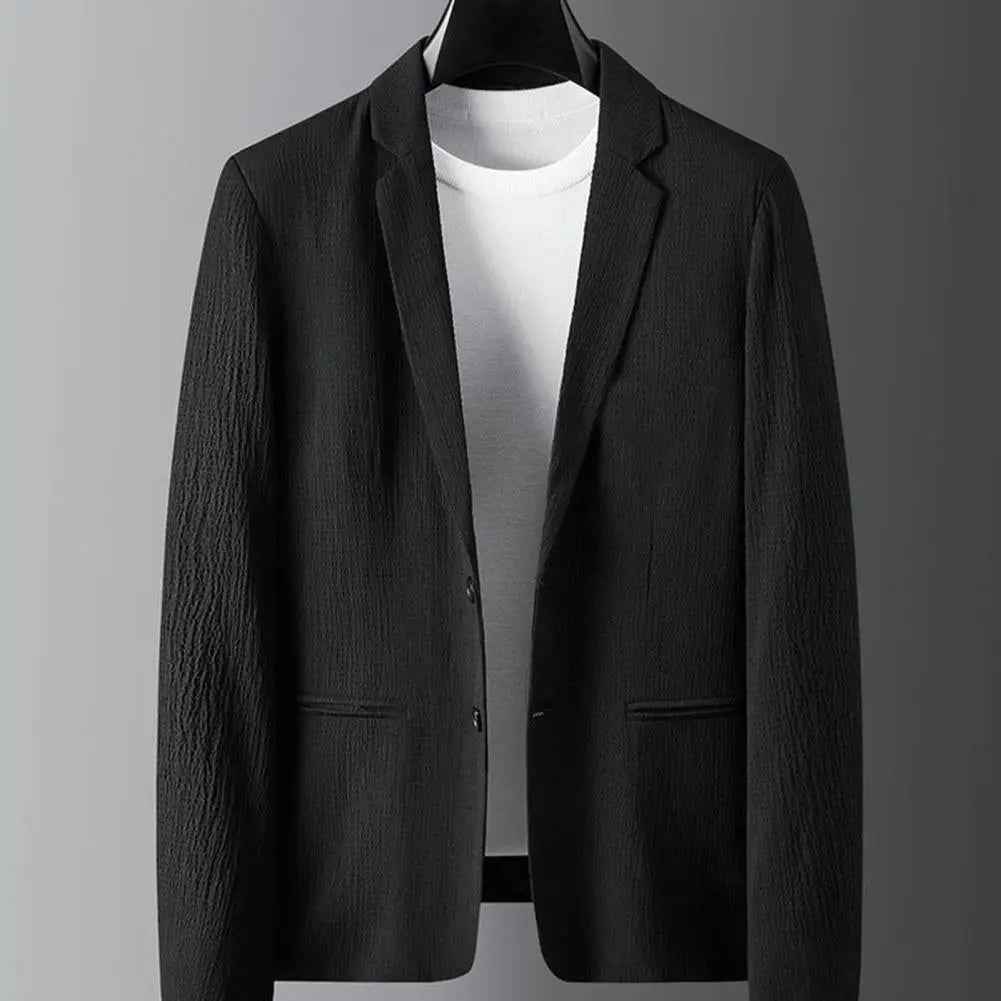 Men's Striped Pleat Blazer Suit