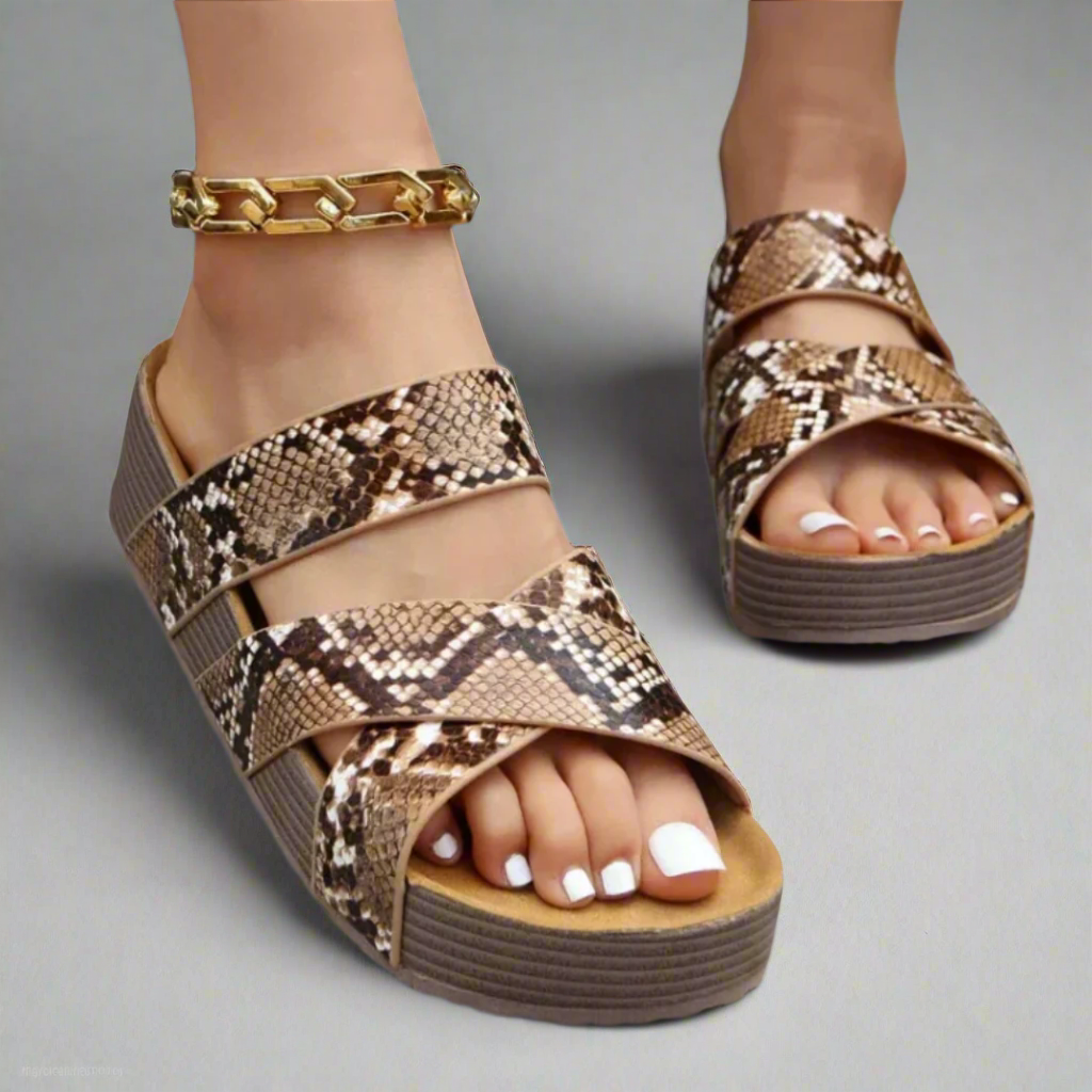 Dana | Orthopedic Sandals Snake print