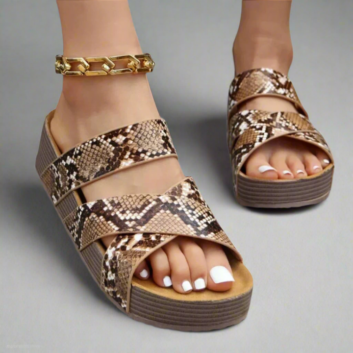 Dana | Orthopedic Sandals Snake print