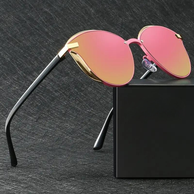 Polarized UV Protection Sunglasses Gold Pink