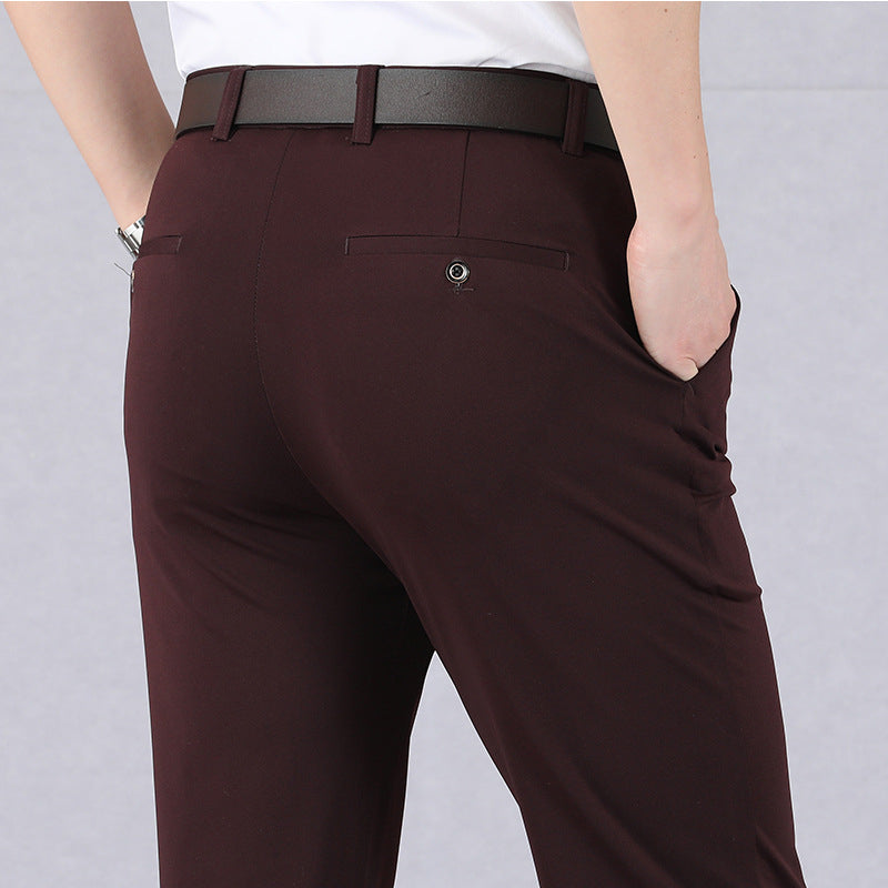 Men's Stretch Waterproof Non-Iron Pants Red