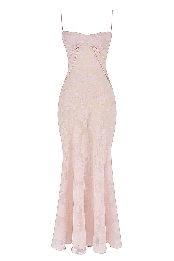 Charline | Women's Elegant Embroidered Maxi Dress