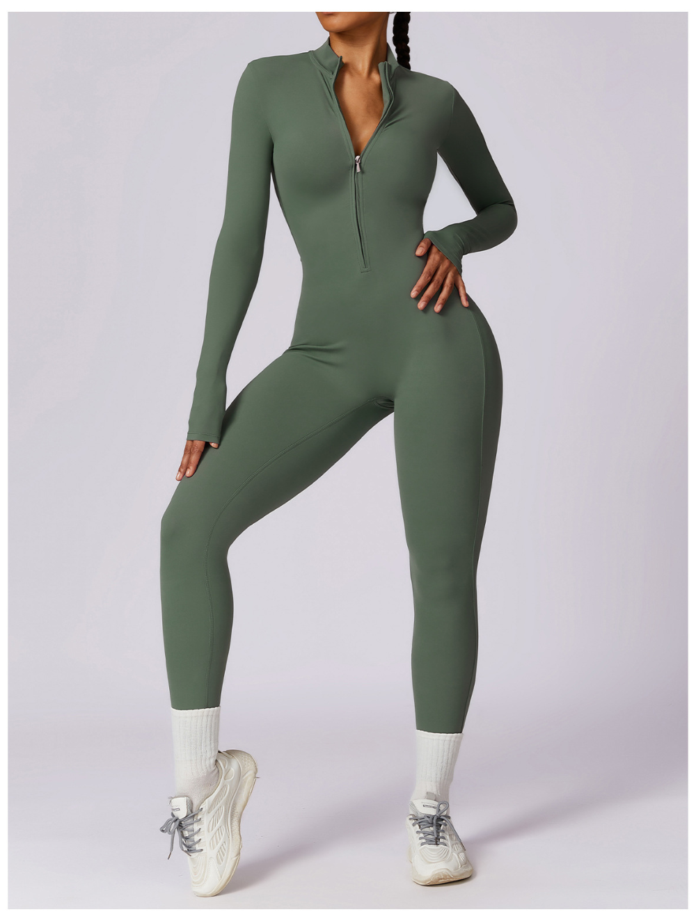 Women's Long Sleeve Shaping Yoga Fitness Jumpsuit