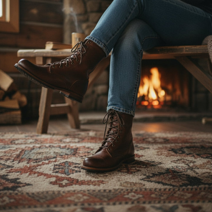 Women's Stylish Lace-Up Combat Boots