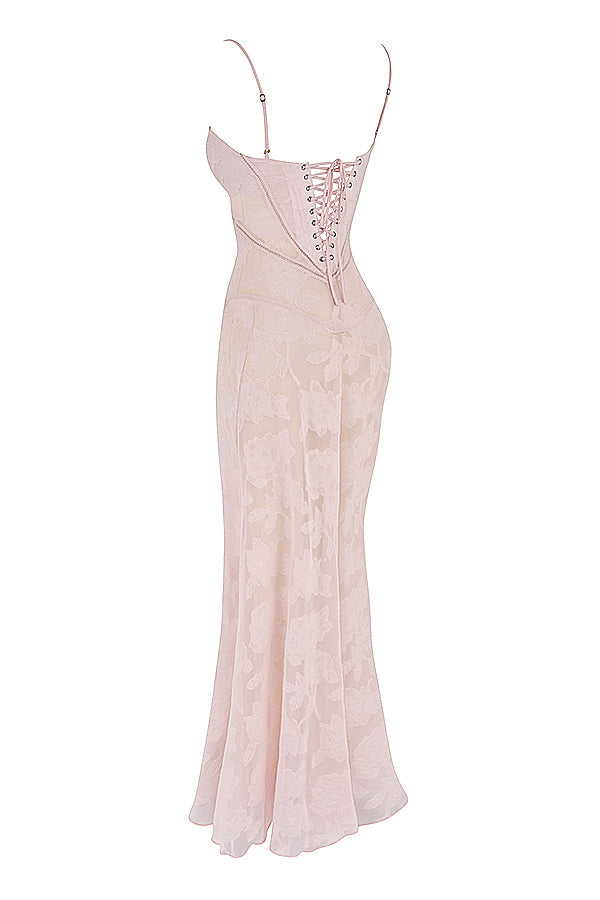 Charline | Women's Elegant Embroidered Maxi Dress