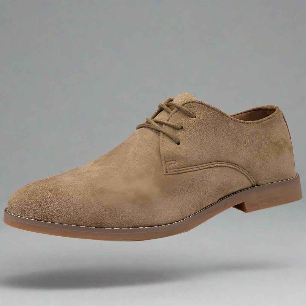 Men's Suede Dress Shoes for Stylish Comfort Khaki