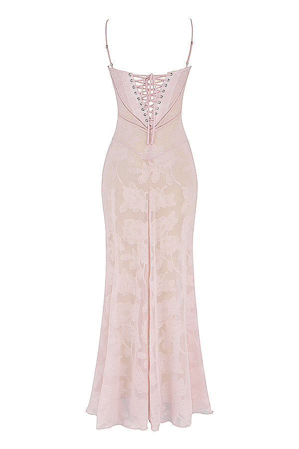 Charline | Women's Elegant Embroidered Maxi Dress