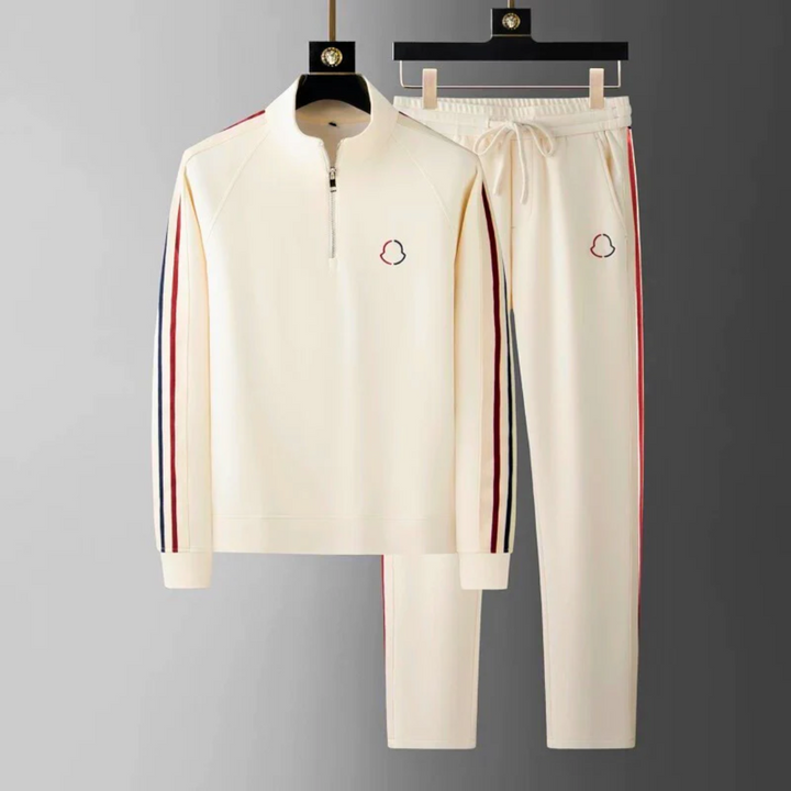 Men's Premium Tracksuit Set - Echelon Style Legacy Cream