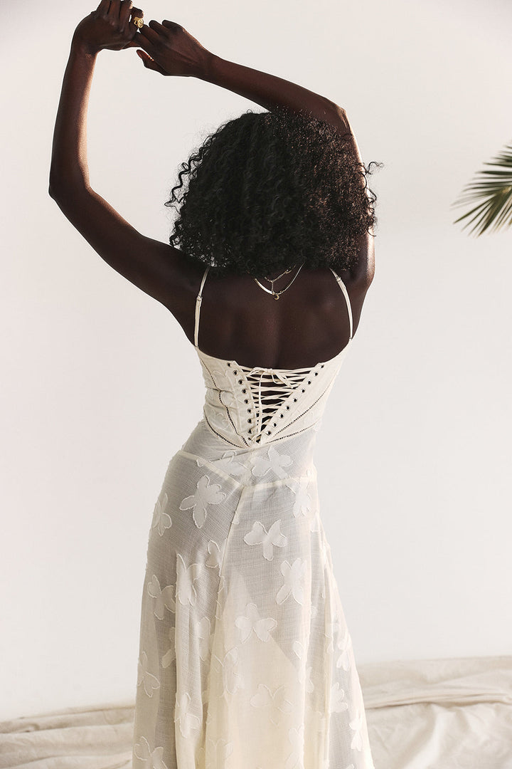 Charline | Women's Elegant Embroidered Maxi Dress