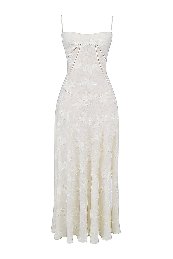 Charline | Women's Elegant Embroidered Maxi Dress