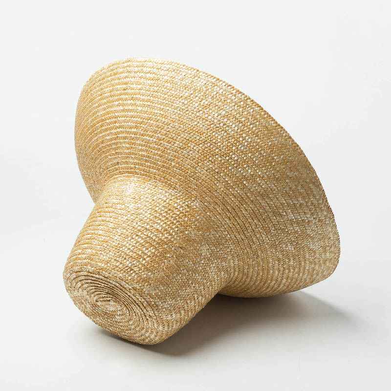 Vintage High Top Big Brim Straw Hat
