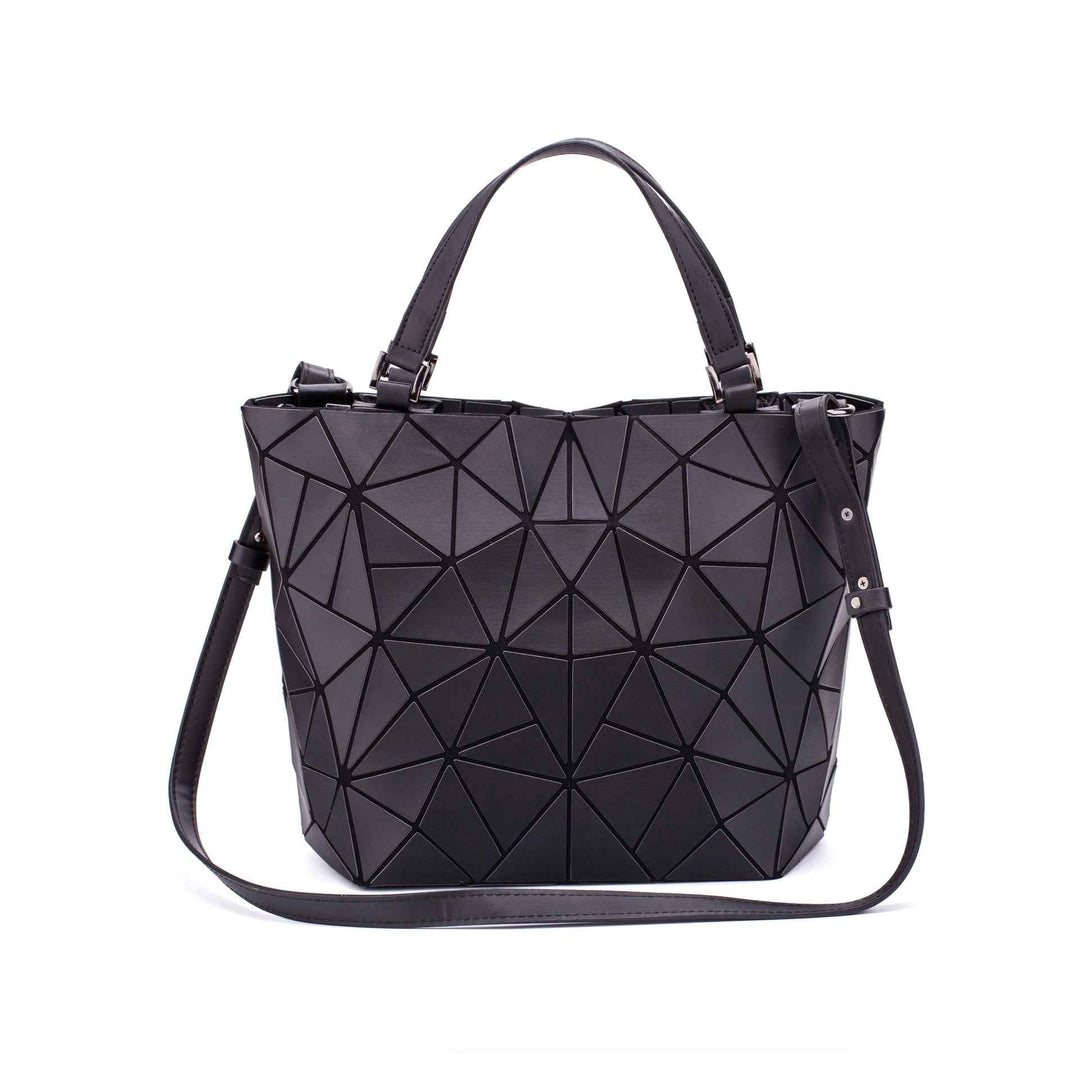Radiant Geo-Inspired Handbag Black Pearl