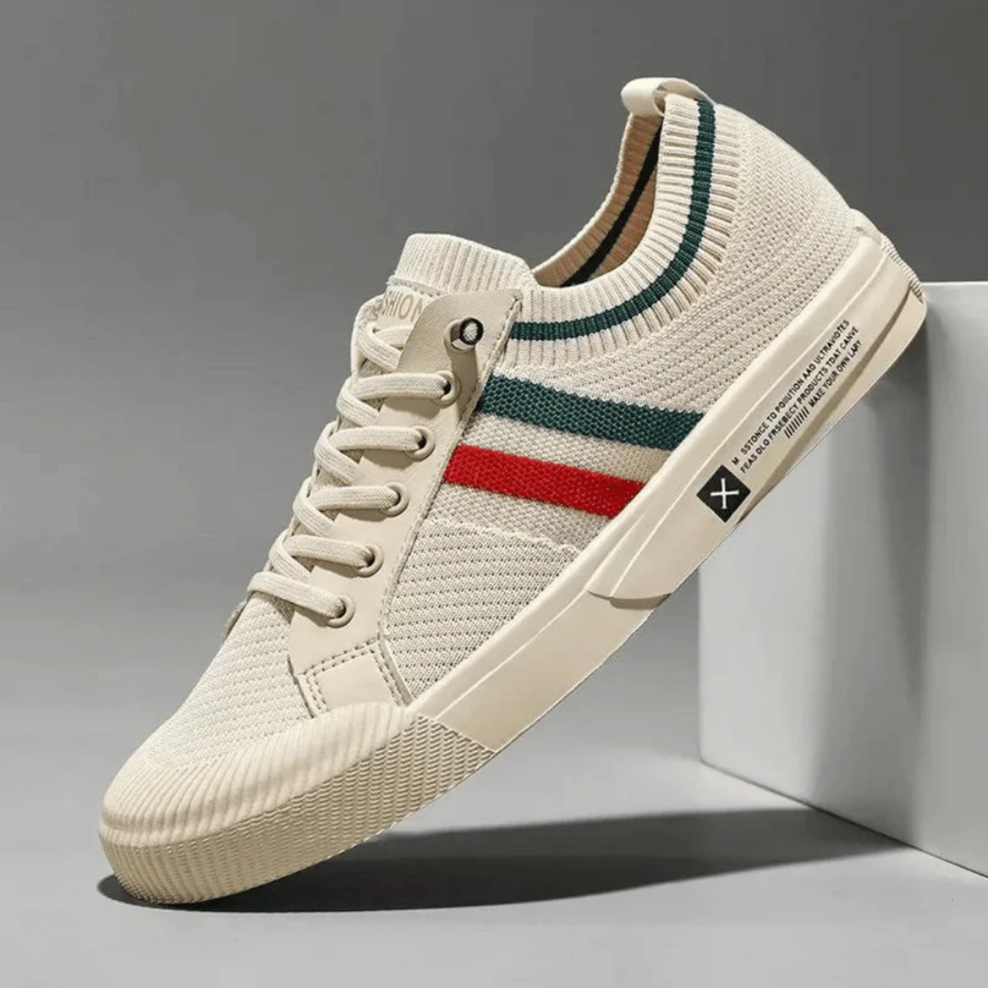 Men's Comfortable Casual Knit Sneakers Beige