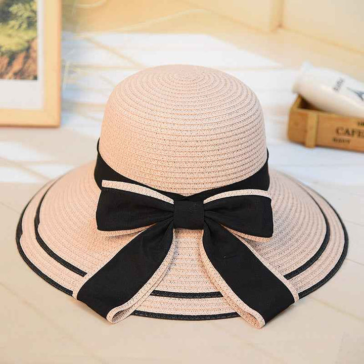 Women s Sun Protection Hat Big Brim Beach Hat Pink