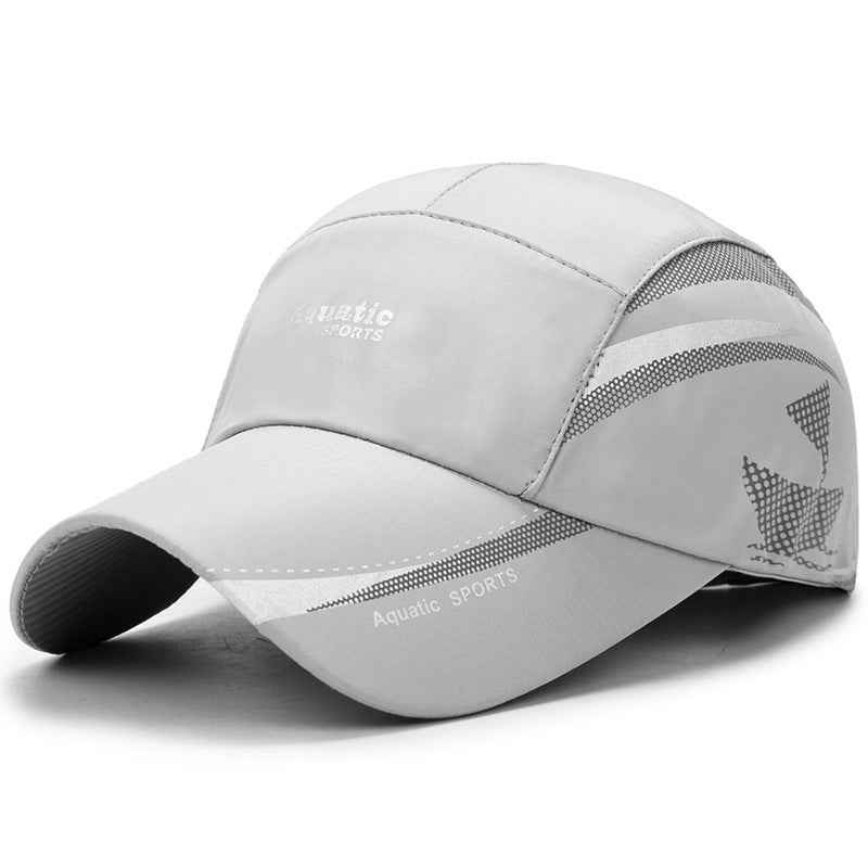 Couple Sports Caps for Active Adventures – Perfect for Outdoor Activities Together Grey