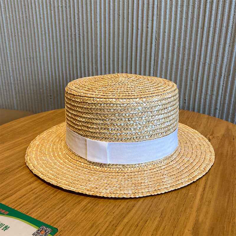 Woven Raffia Straw Hat - Stylish Sun Protection for Confident Women