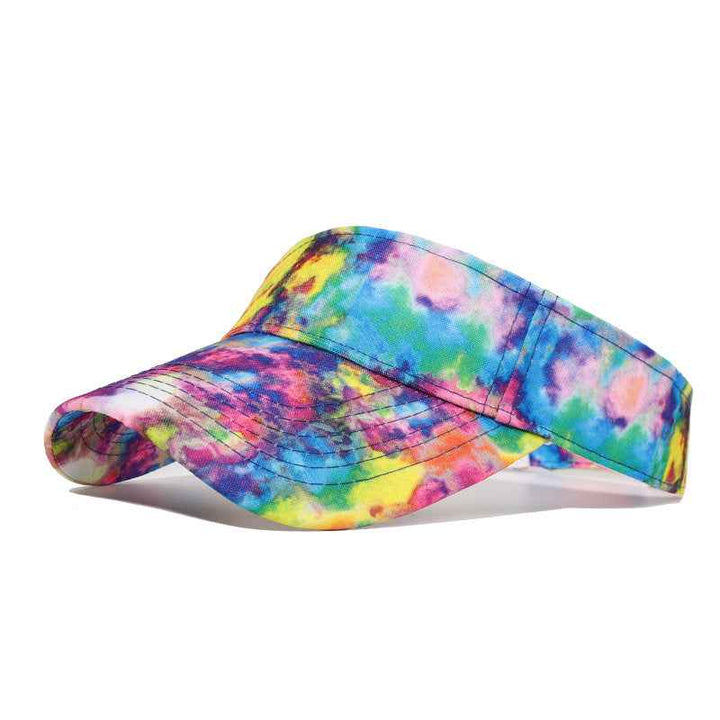 New Tie-dye Baseball Cap Men's And Women's Sun-shield Hats Wild Graffiti Hat Colorful empty top adjustable